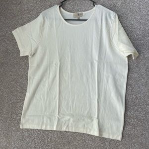 New Turtle Bay Ivory Short Sleeve Standard T Shirt Top Size XL